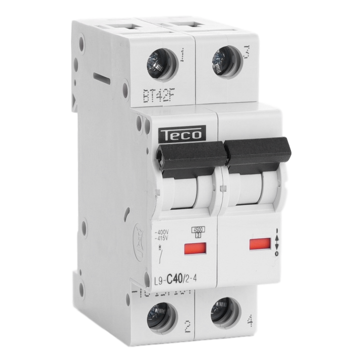 DISJONCTEUR TECO MONO 2 POLES 40A COURBE C 4.5KA