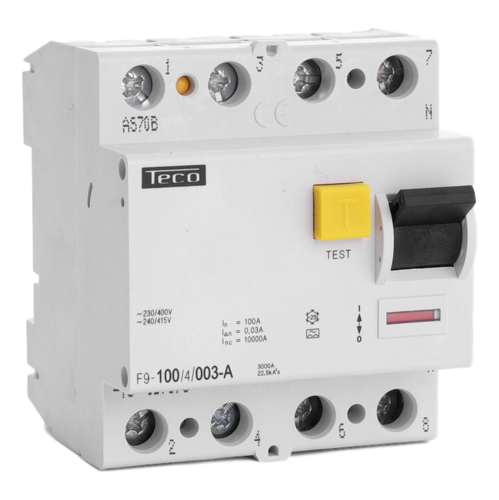 INTERRUPTEUR DIFFERENTIEL TECO 4P 63A 300mA
