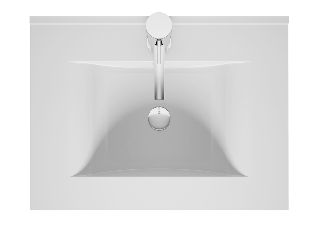 VASQUE CERAMIQUE WAVE NEW ICE 60CM BLANC