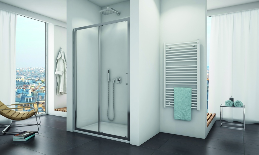 PORTE COULISSANTE SANSWISS TOP-LINE 120CM TRANSPARENT