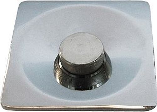 PLAQUE DE RUE CARREE CHROMEE