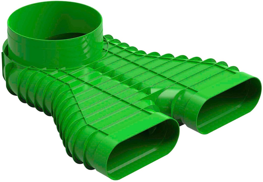 RACCORD CONDUIT ASCENDANT ROND160-2XOVALE DUCOFLEX 00004566