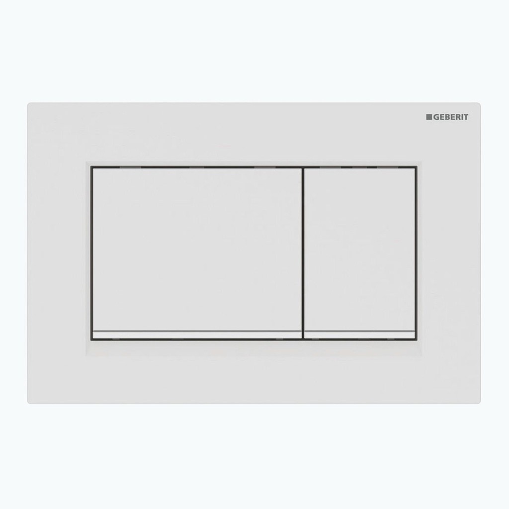 PLAQUE DE COMMANDE GEBERIT SIGMA30 BLANC MAT