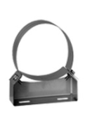 BRIDE MURALE INOX SIMPLE PAROI 80