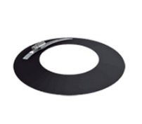 LARMIER INOX SIMPLE PAROI NOIR POUR PELLET 80