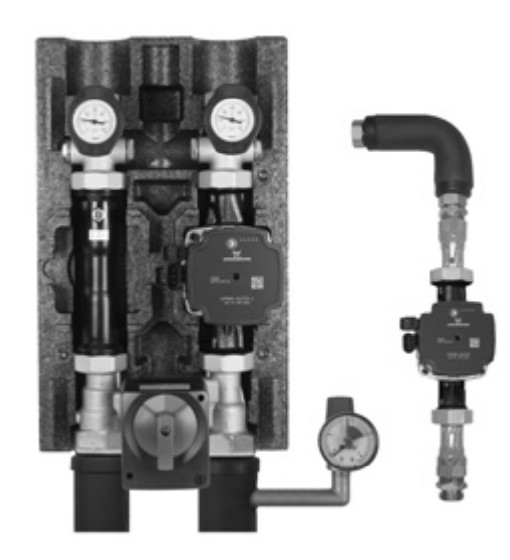 GROUPE POMPE ELCO ALTRON 1 CIRCUIT MELANGE ET BOILER EN DESSOUS UPM W3 AUTO 25-50