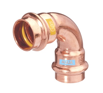 COUDE A SERTIR V-PRESS AQUAGAS MF 90° 42mm