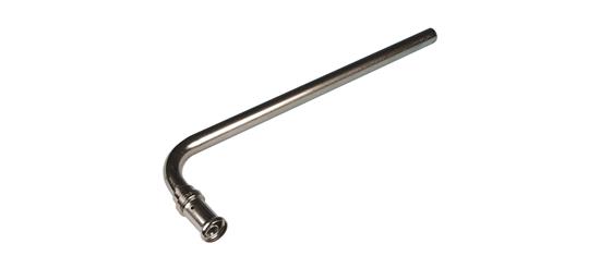 COUDE A SERTIR HENCO AVEC TUBE DE LIAISON 16mm X 30cm