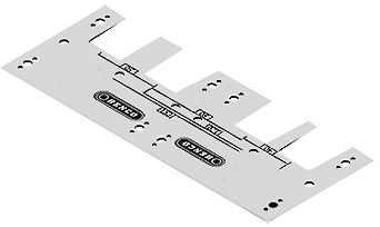 PLAQUE DOUBLE POUR BOITE HENCO