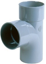 TE PVC A COLLER 87°30 MF 100MM