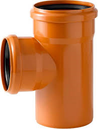 TE PVC 87°30 MF 160MMJOINT LIBRE ROUGE