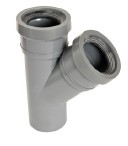 TE PVC A JOINT 45° MF JOINT 90MM