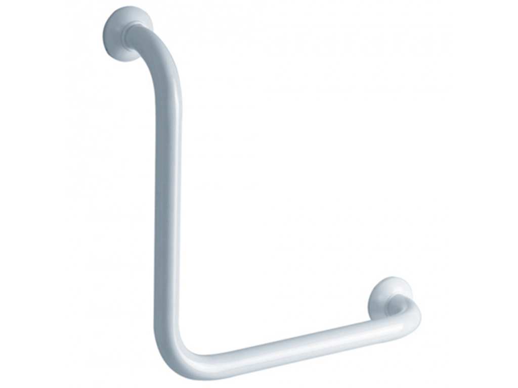 BARRE DE RELEVEMENT COUDEE 90° 400 X 466mm ALU BLANC