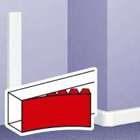 COUVERCLE POUR DLP DESIGN - BLANC - LARGEUR 130 MM - LONGUEUR 2 M