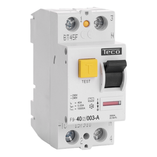[F963203A] INTERRUPTEUR DIFFERENTIEL TECO 2P 63A 300mA