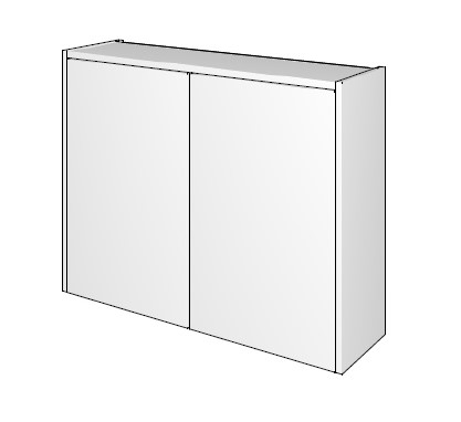 [ARMP80BL] ARMOIRE DE TOILETTE NEW ICE 80CM BLANC