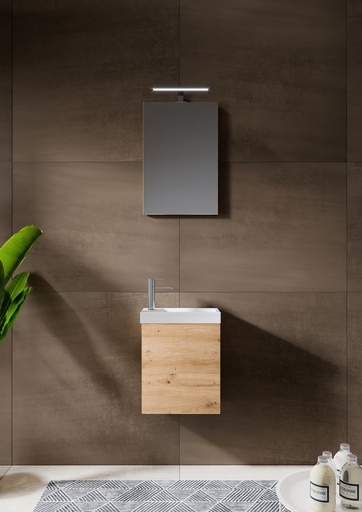 [SMP40BL] SOUS MEUBLE LAVE-MAINS NEW ICE 40CM BLANC