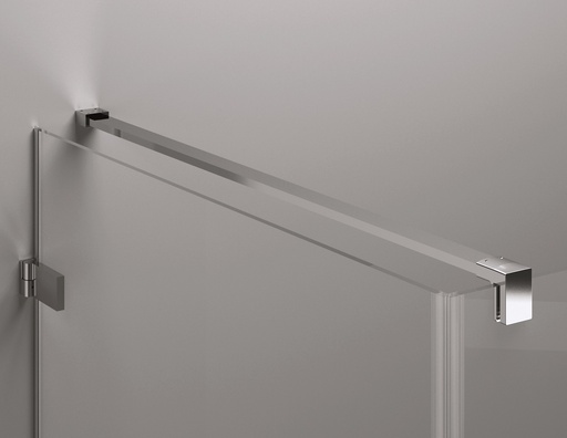 [SMG2.10.1250] Accessoires - Barre de stabilisation mur-verre pour PUR - Chrome - Longueur 1250 mm
