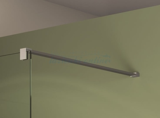 [SMGE2.50.1250] Accessoires - Barre de stabilisation mur-verrepour pare-baignoire EASY 6mm - Longueur 1250 mm - Poli-brillant