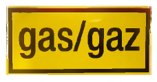[S5847] AUTOCOLLANT GAZ