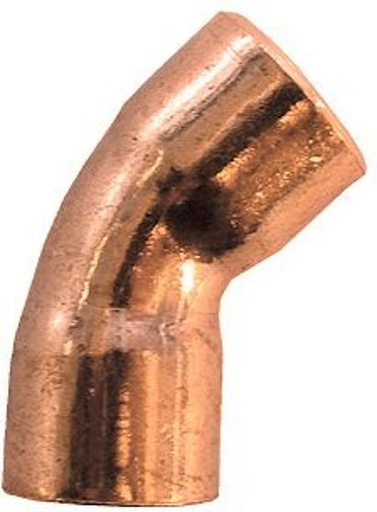 [12042CU] COUDE CUIVRE A SOUDER FF 45° 42.