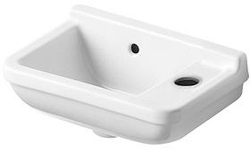 [0751400000] LAVE-MAINS STARCK 3 DURAVIT 40CM TROU ROBINET DROITE BLANC