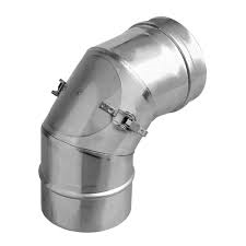 [FU11B130DET] COUDE INOX SIMPLE PAROI 87° +PORTE 130