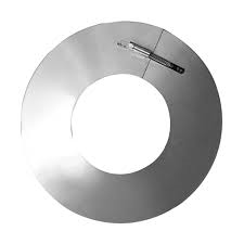 [FU41130DET] ROSACE INOX SIMPLE PAROI 130