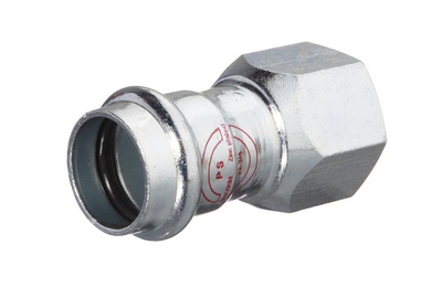 [RAS8/4F54F] RACCORD A SERTIR V-PRESS ELECTROZINGUE 8/4F X 54mm