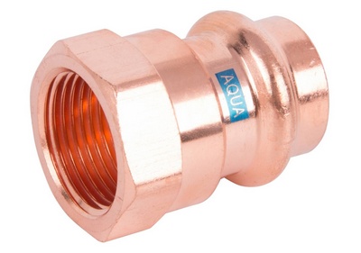 [RAGS1/2F15] RACCORD A SERTIR V-PRESS AQUAGAS 1/2F X 15mm