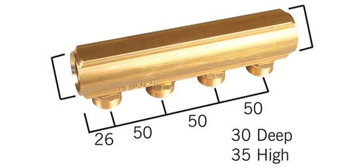 [701P9XEK] COLLECTEUR LAITON HENCO 4/4 9 SORTIES EUROCONE 3/4