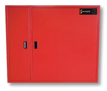 [118302] ARMOIRE POUR DEVIDOIR FIXE OU PIVOTANT 2 PORTES AVEC COMPARTIMENT EXTINCTEUR 1000*1100*265mm