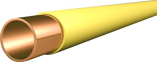 [PLUMG15] TUBE CUIVRE RIGIDE ENROBE JAUNE 15mm X 1mm LONGUEUR DE 5M