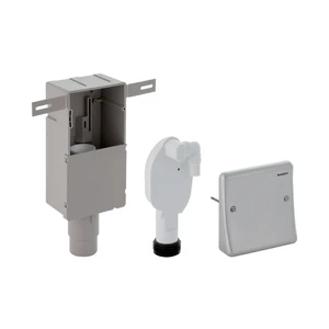 [152232001] SIPHON ENCASTRE GEBERIT AVEC PLAQUE INOX POUR MACHINE A LAVER