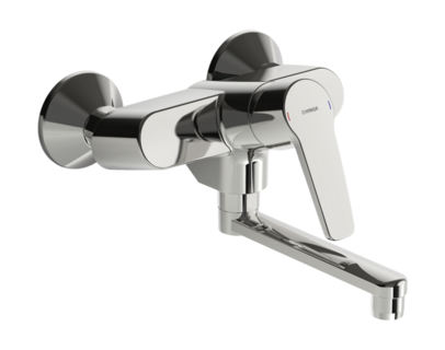 [51612193] MITIGEUR EVIER MURAL HANSA POLO 51612193