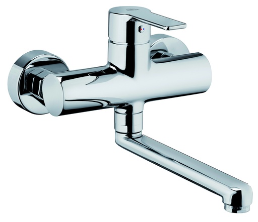 [RED161CR-120] MITIGEUR CUISINE MURAL PAFFONI RED BEC 120mm CHROME