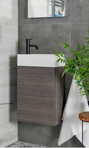 [MLAVTGB] SOUS MEUBLE POUR LAVE-MAINS GRANADA THINY CHARNIERE A DROITE 40*22cm BLANC