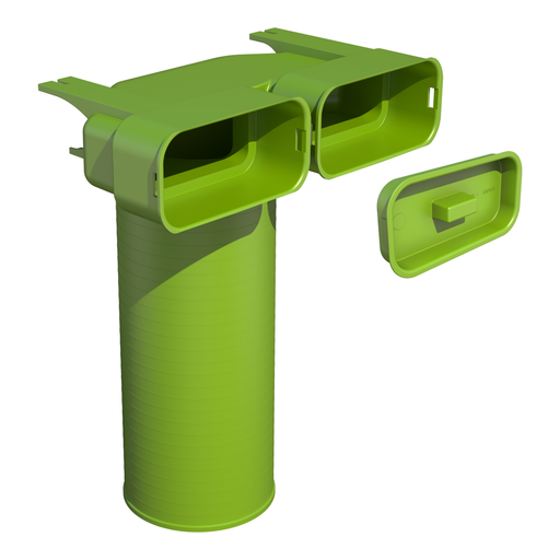 [0188150] PLENUM DE RACCORDEMENT DOUBLE UBBINK 2X60/130 X 125mm