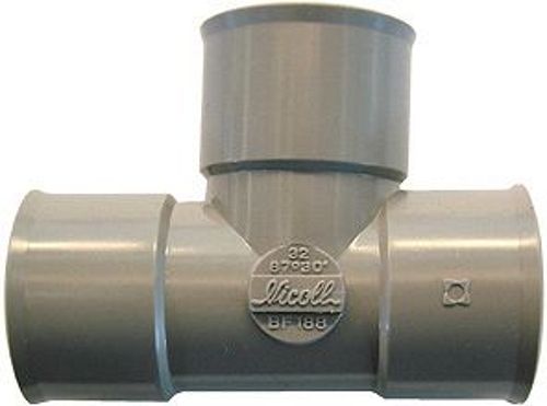 [BS188] TE PVC A COLLER 87°30 FF 90MM