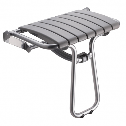 [047643] SIEGE DE DOUCHE PELET GRIS AVEC BEQUILLE AUTO