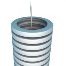 [ANNELE3/4] GAINE ANNELE VIDE AVEC TIRE FIL 20mm X 100 METRES